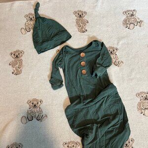 Cade Lane Knotted Gown & Hat